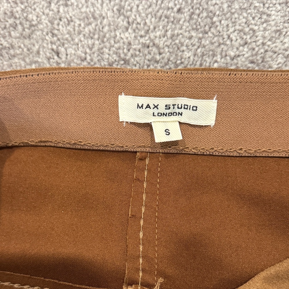 Max Studio Suede-like A-Line Mini Skirt - - Picture 3 of 4